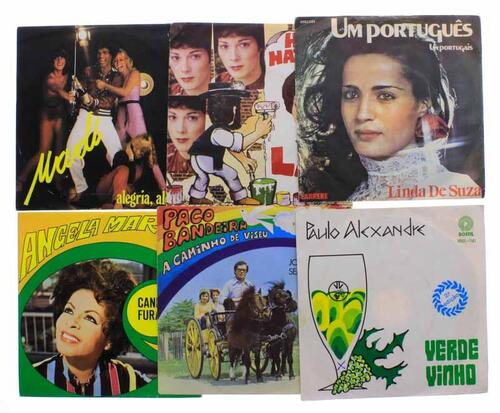 Lote 16 - Conjunto de 6 discos vinil, EP - 45 rpm, musica e Intérpretes diversos: Madi, Lara Li, Linda de Suza, Angela Maria, Paco Bandeira e Paulo Alexandre. Nota: Capas com sinais de uso e desgaste, pode apresentar riscos ou empeno.