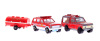 Lote 19 - Conjunto de 7 Miniaturas Majorette, carros dos bombeiros antigos com varias escalas, metálicos com elementos em plastico, com sinais de uso e pequenas falhas, modelos de colecção. - 4