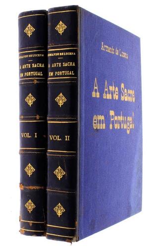 Lote 10 - Livro – A Arte Sacra em Portugal de Armando de Lucena, edição: Empresa Contemporânea de Edições. Lisboa. 1946-1950. 2 volumes. Livros à venda por € 302,12 em http://www.bulhosa.pt/livro/arte-sacra-em-portugal-a-2-vols-armando-de-lucena/. Obras p