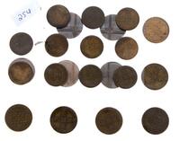 Lote 3093 - Conjunto de 2 colecções completas de Moedas, da República Portuguesa, em bronze, sendo 1 colecção de moedas de 50 centavos de 1969 a 1979 e 1 colecção de moedas de 1 Escudo de 1969 a 1979. Nota: em Belas têm um valor de € 30 (Anuário de numism