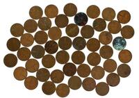 Lote 3136 - Conjunto de 50 Moedas de 1 escudo, da República Portuguesa, em Bronze de diversas datas.