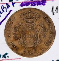 Lote 3144 - Moeda de 10 reis, da Monarquia Portuguesa, D. Luíz I, em cobre, de 1865.