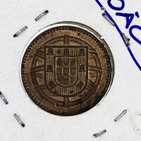 Lote 3980 - Moeda de 1 centavo de 1921, da República Portuguesa, em cobre. Nota: moeda idêntica, em bela, tem um valor de € 50 (Anuário de numismática, moedas e notas 33ª edição.