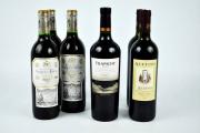 Lote 1690103 - Lote de 6 Garrafas de vinho Tinto, 3 Garrafas de Marquês de Riscal Reserva de 2004 (Espanha); 2 Garrafas de Ruffino Aziano de 2006 (Itália) e 1 Garrafa Trapiche Melbec de 2008 (Argentina)