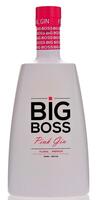 Lote 1143 - BIG BOSS - Garrafa de Gin, Big Boss, Pink Gin, Neto Costa, (700ml - 40%vol.). Nota: garrafa idêntica à venda em site da especialidade € 25,95 em http://www.garrafeiranacional.com/gin-big-boss-pink.html