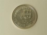 Lote 1720037 - Moeda de prata de 1.000$00 - “Tratado de Tordesilhas”, 1994, com 28 gr, MBC