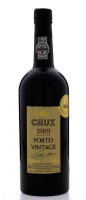 Lote 1085 - PORTO CRUZ - Garrafa de Vinho do Porto, Cruz, Vintage 1989, engarrafado em 1992, Gran Cruz Porto, (750ml - 19,5%vol). Nota: garrafa idêntica à venda por € 71,39 ( £ 59,95) conversão ao dia. Medalha de Ouro 2001, Concours Mondial Bruxelles. Con