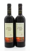 Lote 1143 - VINHA DA NORA 2000 – 2 Garrafas de Vinho Tinto, Reserva 2000, Vinho Regional Estremadura, Quinta do Monte D´Oiro, José Bento dos Santos, (750ml – 13%vol)