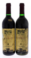 Lote 1151 - QUINTA DE CAMARATE – 2 Garrafas de Vinho Tinto, Quinta de Camarate, Colheita 1991, Vinho Regional -Terras do Sado, Produzido engarrafado por José Maria da Fonseca, SUCC` , (750ml - 12,5%vol) Nota: rótulos ligeiramente danificados