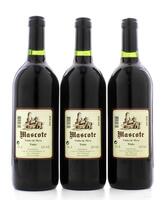 Lote 1166 - MASCOTE – 3 Garrafas de Vinho Tinto, Vinho de Mesa, Soc. De Vinhos de Palmela, (750ml – 12%)