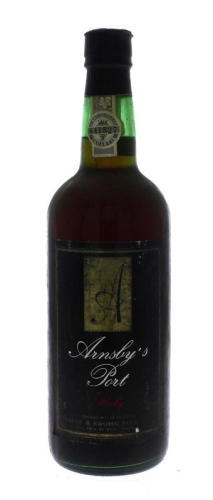 Lote 1198 - ARNSBY´S PORT - Garrafa de Vinho do Porto, Arnsby´s Port, Ruby, Wiese & Krohn, (750ml – 20%vol). Nota: rótulo danificado