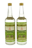 Lote 1206 - MOSKOVSKAYA - 2 garrafas de Russian Vodka, Moskovskaya Osobaya, (40% vol. - 70 cl)