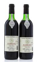 Lote 1221 - CAVES IMPÉRIO GARRAFEIRA BAIRRADA – 2 Garrafas de Vinho Tinto, Garrafeira 1987, Bairrada-Região Demarcada, Caves Império, (750ml – 12%vol)