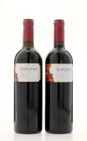 Lote 1227 - SINFONIA 2000 – 2 Garrafas de Vinho Tinto, Colheita 2000, Vinho Regional Alentejano, engarrafado por Falua, (750ml – 12,5%vol)