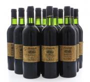 Lote 1267 - CAVES BORLIDO 1990 – 12 Garrafas de Vinho Tinto, Borlido, Colheita 1990, Bairrada-Doc, Caves Borlido, Sangalhos, (750 ml-12%vol). Estágio em Madeira