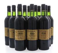 Lote 1267 - CAVES BORLIDO 1990 – 12 Garrafas de Vinho Tinto, Borlido, Colheita 1990, Bairrada-Doc, Caves Borlido, Sangalhos, (750 ml-12%vol). Estágio em Madeira