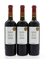 Lote 1359 - DOURO SÁ DE BAIXO – 3 Garrafas de Vinho Tinto, Colheita 2003, Castas Touriga Nacional, Touriga Franca, Tinta Roriz e Tinta Barroca, com estágio em barricas de Carvalho Francês durante 6 meses.(750ml – 13%vol). Nota: este vinho obteve o Prémio 