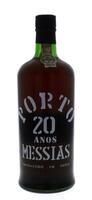 Lote 1599 - PORTO MESSIAS 20 ANOS - Garrafa de Vinho do Porto, Aloirado-Doce, Engarrafado em 1986, Vinhos Messias, (750ml - 20%vol). Nota: garrafa idêntica à venda por € 34,50. Nota: consultar http://www.garrafeiranacional.com/messias-20-anos-porto.html