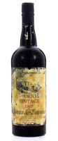 Lote 1628 - PORTO QUINTA DO ESTANHO - Garrafa de Vinho do Porto, Quinta do Estanho, Vintage 1989, Jaime Acácio Queiroz Cardoso, Alto Douro-Cheires, (750ml-19,5%vol). Nota: garrafa idêntica à venda por € 69,61. Produção limitada de 14.000 garrafas, rótulo 