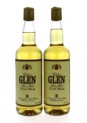 Lote 1663 - WHISKY GOLDEN GLEN - Duas garrafas de Whisky, 3 anos, Pure Malt Scotch.(700ml – 40%vol)