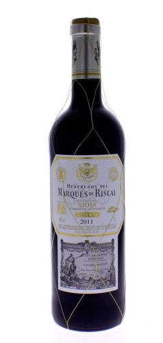 Lote 1758 - MARQUÊS DE RISCAL - Garrafa de Vinho Tinto, Reserva, Colheita 2011, Rioja-Doc, Bodegas de Los Herdeiros del Marquês de Riscal, Espanha, (750ml – 14%vol)