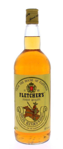 Lote 1762 - WHISKY FLETCHERS - Garrafa de Whisky Fletchers Finest Quality, Special Blended Whisky, (1000ml – 43%vol)