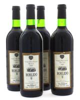 Lote 1764 - CAVES BORLIDO – 4 Garrafas de Vinho Tinto, Borlido, Colheita 1995, Vinho Regional Beiras, Caves Borlido, (750ml - 11,5%Vol). Nota: rótulos ligeiramente danificados