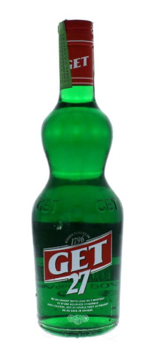 Lote 1771 - LICOR GET 27 - Garrafa de Licor Menta, França, (700ml – 21%vol)