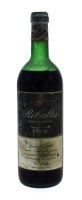 Lote 1932 - RIBALTA - Garrafa de Vinho Tinto, Garrafeira 1970, C. Vinhas, (750ml - 12%vol). Nota: Garrafa Numerada: 22673, rótulo e invólucro danificados, ligeira perda