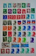 Lote 1820020 - Lote com cerca de 180 selos diversos de França, usados. O primeiro selo foi emitido em 1849, o motivo do primeiro selo de França era simbolizar a República