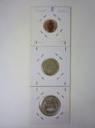 Lote 1820024 - Lote com 3 moedas de Prata Portuguesa, são 50 Reis de 1889, 100 Reis de 1910 e 200 Reis de 1909, MBC