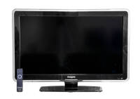 Lote 6033 - PHILIPS, TELEVISÃO LCD, Modelo Ambilight 37PFL603D. Ecran com 94 cm. Full HD com 1920x1080p. Contraste 44.000:1. Sintonizador digital integrado. Televisão idêntica à venda por € 766. Com comando. Nota: a funcionar. O Ambilight contribui signif