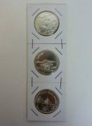 Lote 1820293 - Lote de 3 moedas Portuguesas de Prata, são 500 Escudos de 1998, 1999 e 2000, MBC e Bela