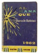 Lote 1965 - LIVRO "ALMANAQUE MENSAL" - Editora: Diário de Notícias, 1962. Dim: 18x12,5x2 cm. Livro de capa de brochura. Nota: 382 págs., sinais de manuseamento