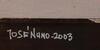 Lote 6006 - JOSÉ NUNO CÂMARA PEREIRA (n.1937) – Original – Pintura de técnica mista sobre madeira, assinada, datada de 2003, motivo "Abstracto", com 125x83 cm (com pequenas falhas de tinta). Obra deste autor foi à praça com uma estimativa de venda de € 4. - 3
