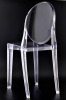 Lote 6046 - GHOST CHAIR VICTORIA - Conjunto de 4 Cadeiras ao estilo Luís XV Victoria Ghost Chair Kartel, design de Phillippe Stark, reproduções em policarbonato transparente. Dim: 90x38x40 cm. Cadeiras originais têm um pvp de conjunto de € 1.329. Consult - 4