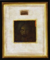 Lote 6053 - ALFREDO LUZ (n.1951) - Original - Pintura a óleo sobre tela, assinada, motivo "Cristo”, com 72x59 cm (moldura com 78x65 cm). Obra deste autor foi vendida por € 3.200 numa leiloeira em Lisboa. Nota: Pintor neofigurativo, por vezes abstracto de 