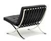 Lote 6087 - MIES VAN DER ROHE, CADEIRA "BARCELONA CHAIR"- Cadeira com repousa pés, design de Mies Van der Rohe em 1929. Reprodução. Em genuína pele Italiana com capitonê. Cadeira original tem um pvp de € 8.675. A cadeira Barcelona garante o conforto da si - 3