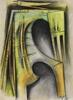 Lote 6156 - WILFREDO LAM (1902-1982) / ATRIBUÍDO – Original – Pintura de técnica mista sobre papel, assinado, datado de 1973, motivo "Figuras Surrealistas", com 73x53 cm (moldura com 92x72 cm). Com Certificado de Autenticidade e Proveniência (Atribuído). - 3