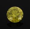 Lote 6097 - DIAMANTE FANCY VIVID YELLOW 0.66 CT - Talhe brilhante redondo com o peso de 0.66 ct. Cor Fancy Vivid Yellow e pureza VS2, medidas 5,47 x 5,46 x 3.48 mm. Com certificado da GIL (Gemological International Laboratory) Nº DIA 201604221144 de 22 de - 2