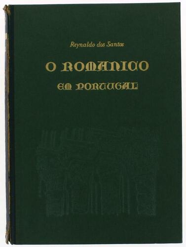 Lote 1015 - LIVRO "O ROMÂNICO EM PORTUGAL" - Por Reynaldo dos Santos. Livro idêntico à venda por € 327,30. Editora: Editorial Sul, 1955. Dim: 32x23,5 cm. Livro de capa dura em pele. Nota: sinais de manuseamento conforme fotos. Consultar: http://www.bulhos