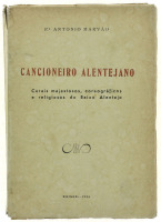 Lote 1037 - LIVRO "CANCIONEIRO ALENTEJANO" - Por P.e António Marvão. Livro idêntico à venda por € 140. Editora: edição do autor, 1955. Dim: 20x14 cm. Livro de capa de brochura. Nota: sinais de manuseamento conforme fotos. Consultar: http://www.custojusto.