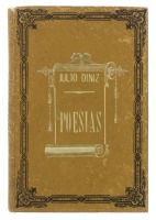 Lote 1088 - LIVRO "POESIAS" - Por Júlio Diniz. Editora: Companhia Nacional Editora, 1900. Dim: 19x13 cm. Livro de capa dura. Nota: sinais de manuseamento conforme fotos