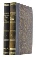 Lote 1119 - LIVROS “MARAVILHAS DO GÉNIO DO HOMEM” - 2 Vols. Por Amedée de Bast. Editados por José Maria Corrêa Seabra, 1863. Dim: 19x13 cm. Encadernação meia inglesa em pele com gravações a dourado na lombada. Nota: sinais de manuseamento e picos de humi