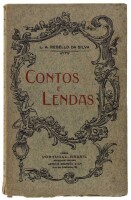 Lote 1159 - LIVRO "CONTOS E LENDAS" - Por L. A. Rebello da Silva. Editora: Sociedade Editora - Arthur brandão & C.ª. Dim: 19x12 cm. Livro de capa de brochura. Nota: sinais de manuseamento conforme fotos