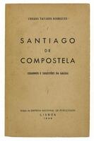 Lote 1310 - LIVRO “SANTIAGO DE COMPOSTELA (QUADROS E SUGESTÕES DA GALIZA)” - Por Urbano Tavares Rodrigues. Editado por Empresa Nacional de Publicidade, Lisboa 1949. Dim: 20x12 cm. Livro de capa de brochura. Nota: sinais de manuseamento, folhas por abrir