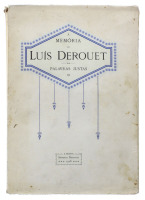 Lote 1328 - LIVRO "À MEMÓRIA DE LUÍS DEROUET - PALAVRAS JUSTAS" - Editora: Imprensa Nacional, 1928. Livro idêntico à venda por € 60. Dim: 29,5x20,5 cm. Livro de capa de brochura. Nota: sinais de manuseamento conforme fotos. Consultar: http://www.castroesi