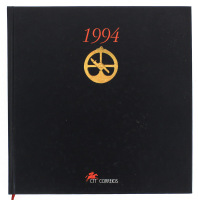 Lote 1329 - LIVRO "AGENDA CTT CORREIOS 1994" - Exemplar numerado nº 4479. Dim: 25x24 cm. Livro de capa dura. Nota: sinais de manuseamento conforme fotos