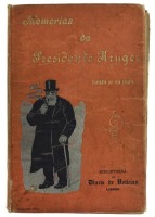 Lote 1424 - LIVRO "MEMORIAS DO PRESIDENTE KRUGER CONTADAS POR ELLE PROPRIO" - Traduzidas da edição authentica por Eduardo de Noronha. Editora: Bibliotheca do Diário de Notícias; Typographia Universal Imprensa da Casa Real, 1902. Dim: 22,5x15 cm. Livro de 