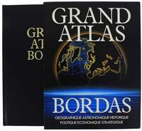 Lote 1469 - LIVRO "GRAND ATLAS BORDAS" - Por Pierre Serryn. Editora: Bordas, 1995. Dim: Livro de capa dura em pele, com caixa arquivadora de capa dura. Nota: sinais de manuseamento conforme fotos